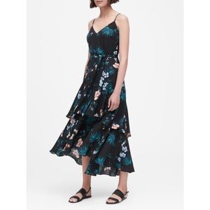 Banana Republic Floral Ruffle High Low dress 4